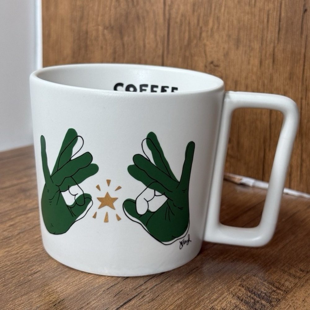 Starbucks American Sign Language Coffee Brings Us Together Mug